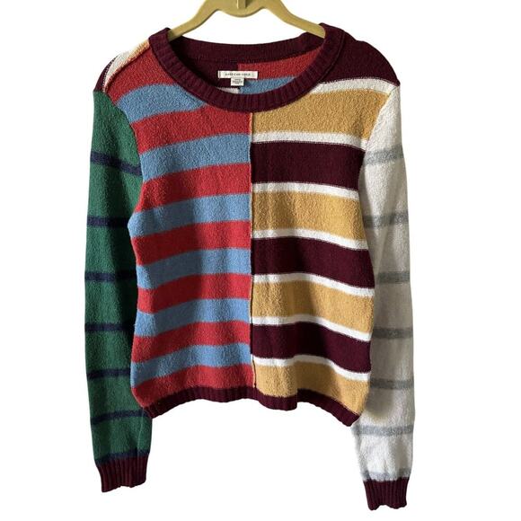 American Eagle Multi Stripped Pullover Crewneck Sweater - Picture 1 of 4